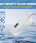 Adjustable White Bimini Top Straps 2 Pcs Marine Nylon Webbing Boat Canopy Straps 24 Inch To 60 Inch with hardware set