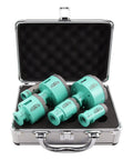 Diamond Core Tile Drill Bit Set 6pcs Pro-Grade Hole Saw Kit For Porcelain Tile Ceramic Marble Masonry Brick Concrete in case