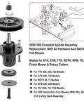 Top Shelf Heavy Duty Spindle Assembly Pull Sheave Kit Part 50051388 fits Bush Hog Rdth Ath Efm Td Series with all hardware components.