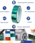 Heavy Duty 109 Piece Silicon Rubber Tapered Plug Assortment With Green PET Masking Tape For Powder Coating Painting Hydro Dipping And Media Blasting Protect Holes Like A Pro green PET tape roll