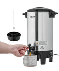 Big Batch Commercial Coffee Urn With Dripless Faucet 40 Cup 203 Oz Hot Beverage Dispenser 1090W Quick Brew Coffee Maker in use