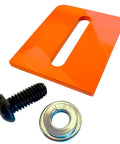 Tongue Guard Spark Arrestor For 6 To 8 Inch Baldor Bench Grinders OSHA Compliant Orange Powder Coated Finish Made In USA with hardware