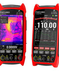 2 In 1 Thermal Imaging And Multimeter Camera With 256x192 Infrared Sensor, 3.5 Inch LCD, showing thermal image and readings.