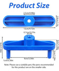 Hella Precise Center Finder Tool Set For Weekend Warriors Pro Level Center Marking Gauge showing product dimensions in blue ABS plastic.