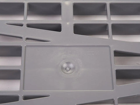 Close-up of Attic Dek ABS Floor Panels 16x16 Inch 8 Pack showing durable plastic grid design for attic storage.