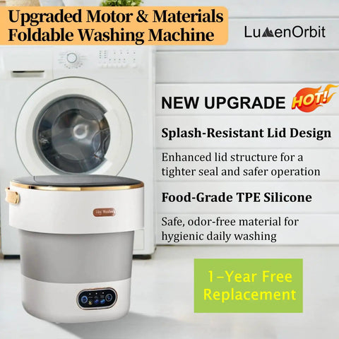 No Sweat Portable Washing Machine With Heavy Duty Spin Basket And 20 Liter Foldable Design, compact portable washing solution.