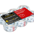 Clear Packing Tape Set 6 Rolls 408 Yards Total Heavy Duty Shipping Tape For Moving Boxes 2 Inch By 68 Yards Per Roll