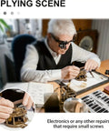 No Fuss Micro Screw Repair Kit For Watches Sunglasses Jewelry Comes With Heavy Duty Torque Driver Rust Proof Steel Fasteners Quick Fix Tool Set 2160 Pieces being used for electronics repair.
