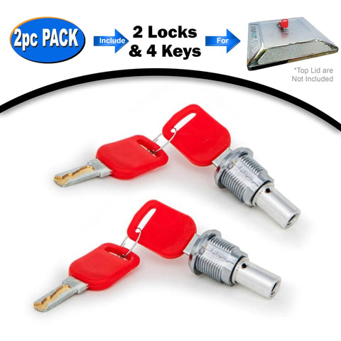 Top Lid Lock And Key Set For GV25 GV18 Gumball And Candy Machines Replacement Kit One Quarter Inch Thread 2 Piece