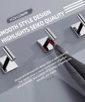 Tough As Nails Chrome Stainless Steel Robe Hooks Set 3 Pack Wall Mounted Towel Coat Hangers For Bathroom And Kitchen Rustproof