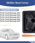 Shifter Boot Cover For Ford Mustang 2005 2009 Manual Transmission Gear Change Lever 8R3Z-7277-AA Replacement Easy Install