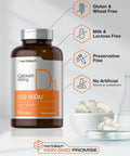 Calcium With Vitamin D3 600 Mg Softgels For Strong Bones And Daily Health Non GMO Gluten Free 120 Count Bone Support Formula