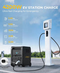 Image of 4200W EV Station Charge and portable power station for emergency charging outdoors