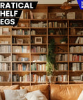 Bookshelf using 200 Pack 5mm Spoon Shaped Shelf Pins And Cabinet Shelf Pegs Metal Nickel Finish Heavy Duty Shelf Supports