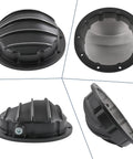 Rear Differential Cover For 10-Bolt Diffs With 8.5 Inch And 8.6 Inch Ring Gear, Black Die Cast Aluminum With Girdle Gasket