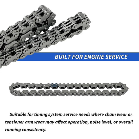 Cam Timing Chain 60L With Tensioner Kit For Honda Rancher Foreman 420 TRX420 2007 2024 close-up of chain links