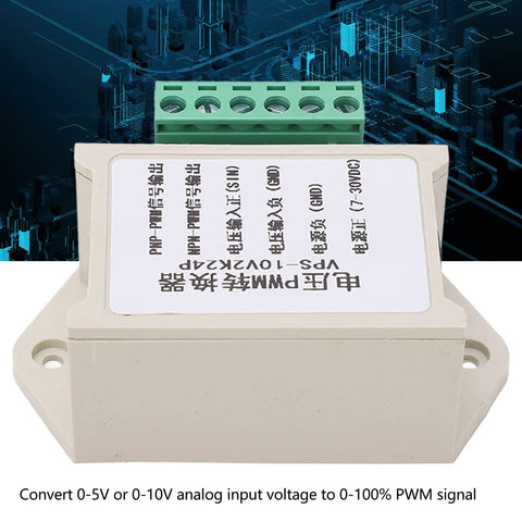 Voltage To PWM Converter For 0 To 5V Or 0 To 10V Inputs, Converts To 0 To 100 Percent PWM Output For Smooth Motor Speed Control module