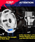 1.5 Inch Wheel Spacers Set Of 4 For 6x139.7mm Bolt Pattern 6 Lug Hubs Hub Centric 106mm Bore With 12x1.5 Studs detail view