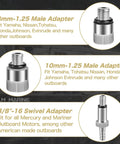 Lower Unit Gear Lube Pump Kit With Swivel And Three Eighths Inch Eight Millimeter And Ten Millimeter Adapters displayed