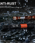 20 Piece Hex Bit Set With 1 Quarter Inch Hex Shank Magnetized S2 Alloy Steel Bits showing anti-rust property in rain