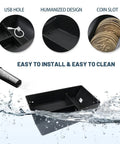BMW Center Console Organizer Tray for 2020 to 2026 X5 X6 X7 Models with USB hole and coin slot design, easy to clean