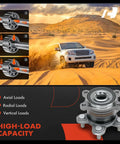 Two Rear Wheel Bearing And Hub Assemblies Set For Nissan Rogue 2021 2022 2023 2024 AWD With Five Lug Fits Both Rear Sides Replacement Kit