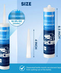 RV Roof Sealant Self Leveling Lap Sealant White For Quick Leak Proofing No Mess 1 Pack Caulking 10.1 fl oz tube