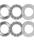 Thrust Ball Bearing 17mm Bore 30mm Outer Diameter 9mm Thick With Washers High Carbon Steel ABEC 1 2 Pack For Low Speed Axial Load Applications