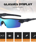Dope Polarized Sports Sunglasses TR90 Unbreakable Frame For Men And Women Ideal For Running, Cycling, Golf, UV400 Protection