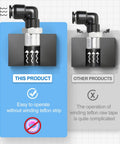 Push To Connect Male Elbow Pneumatic Fittings 3/8 Inch Tube OD To 1/4 Inch NPT Thread, 90 Degree Copper And Plastic Connector comparison