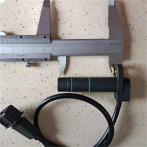 Speed Sensor Pulse Signal For Forklift Accessories And Golf Cart Club Car Electric Vehicle Parts Replacement Sensor Module For RPM Feedback And Industrial Equipment on beige surface with caliper measurement