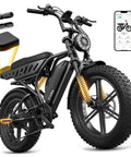 City Cruise Fat Tire Electric Bike With Badass 48V 15Ah Removable Battery And Killer 750W Boost Motor Rolled For Downtown Streets And Gnarly Weekend Trails Built Heavy Duty featuring fat tires and dual suspension.
