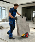 Heavy Duty Panel Dolly for Drywall and Stone Tiles 2204 Lb Capacity Two Wheel Hand Truck Cast Iron Frame Rustproof Welded Build for Glass Panels and Tile Installations used with large stone tiles