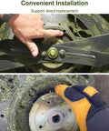 Durable No Brainer Lawn Mower Blade Replacement Kit for EGO Power 21 Inch Mowers installation in progress
