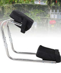 Side view of Knee Seat Garden Tool With Ergonomic Kneeling Bench Pro Grade Stainless Steel Frame Portable Kneeler Seat With Ankle Support