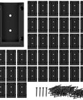 40 Piece Deck Railing Brackets Connectors For 2x4 Railing Posts With 240 Wood Screws Nylon Pre Drilled 90 Degree Railing Set