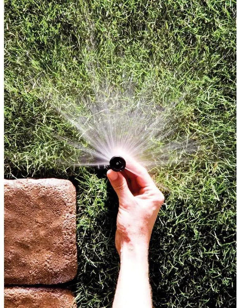 High Efficiency PRS Pop Up Sprinkler 1802HV15PR With 0 To 360 Degree Adjustable Coverage 8 To 15 Foot Spray in use on grass