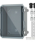 Outdoor WiFi Enclosure Weatherproof Locking Box For Router And Switch Plastic Waterproof Enclosure with accessories