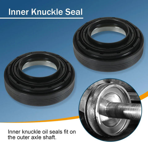 Ford Front Axle Seal And U Joint Kit For F250 F350 F450 F550 Beefed Up Heavy Duty Super Duty And Excursion With Dana 50 60 1998 To 2005 Replacement 2002692 50381 50491 SPL55 4X 41784 2 inner knuckle seals