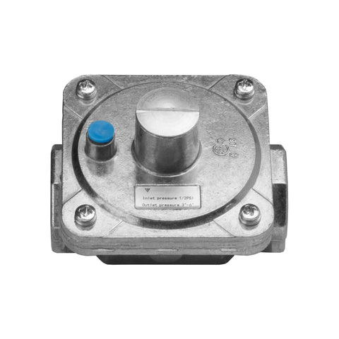 Adjustable Natural Gas Regulator For Outdoor Fire Pits Fireplaces And Grills, 3 To 6 Inches Water Column Output, front view