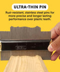 Contour Gauge 6 Inch Angle Finder Tool for Handy Home Improvement and Shape Copying with precise profile replication.