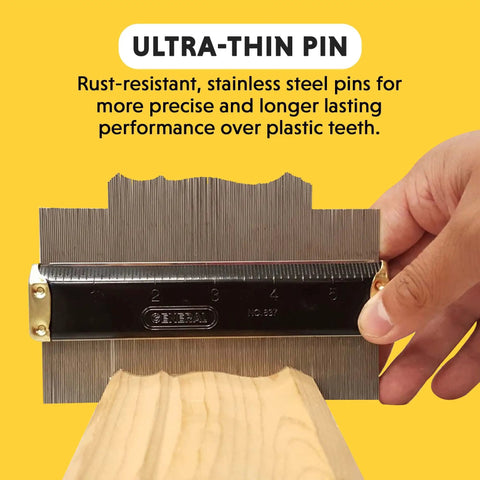 Contour Gauge 6 Inch Angle Finder Tool for Handy Home Improvement and Shape Copying with precise profile replication.