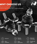 2 Pack Front Lower Ball Joints For Volkswagen And Audi Fits Jetta Golf GTI Beetle Passat Eos R32 Rabbit A3 Quattro Q3 Quattro 2006 2013 2015 2018 2012 2019 steel front suspension parts