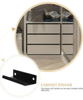 80mm Matte Black Aluminum Finger Pull Drawer Handle No Drill Hidden Cabinet Pull For Kitchen Closet Doors And Drawers