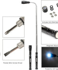 NEIKO 20736A six-piece magnetic tool and telescoping mirror set with LED light and magnetic pickup