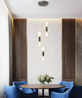 Modern Kitchen Pendant Lighting Over Island With Dimmable 3 Light LED Mini Pendant Fixtures In Black Gold Finish for stylish dining area.