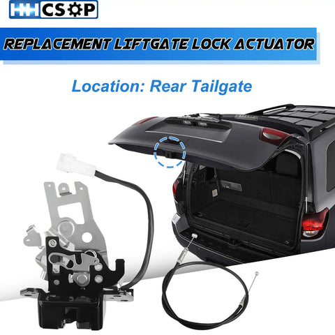 Liftgate Lock Actuator And Tailgate Latch Motor For Sequoia 2001 2002 2003 2004 2005 2006 2007 4.7L installation example