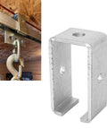 Heavy Duty Trolley Track Hanger Bracket For Sliding Doors And Wardrobes, Stainless Steel Intermediate Support, Industrial Pulleys shown in use