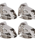 Four Pack Soft Close Cabinet Hinges No Drilling Bridge Shaped Cold Rolled Steel Plated For Kitchen Cabinets Cupboards Wardrobes And Furniture Doors Heavy Duty 10 Kg Load Per Two Hinges