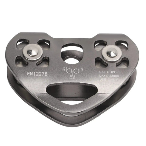 Zipline Pulley Trolley Rescue System With Dual Speed Pulleys 30kN 6700Lbs Heavy Duty Rigging For Hauling Climbing